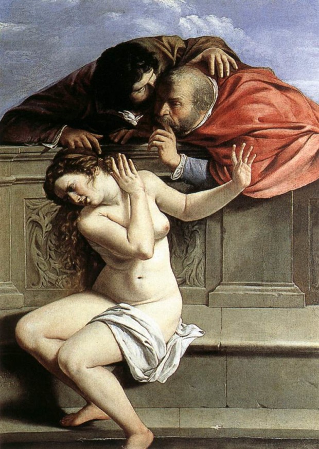 disobedient Elizabeth Fremantle: Artemisia Gentileschi, Susanna and the Elders, 1610-1601, Schloss Weißenstein, Germany.
