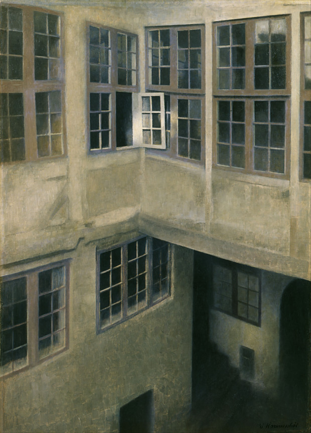 Vilhelm Hammershøi Painting as Poetry: Vilhelm Hammershøi, Interior of Courtyard, Strandgade 30, 1899, Toledo Museum of Art, Toledo, OH, USA.
