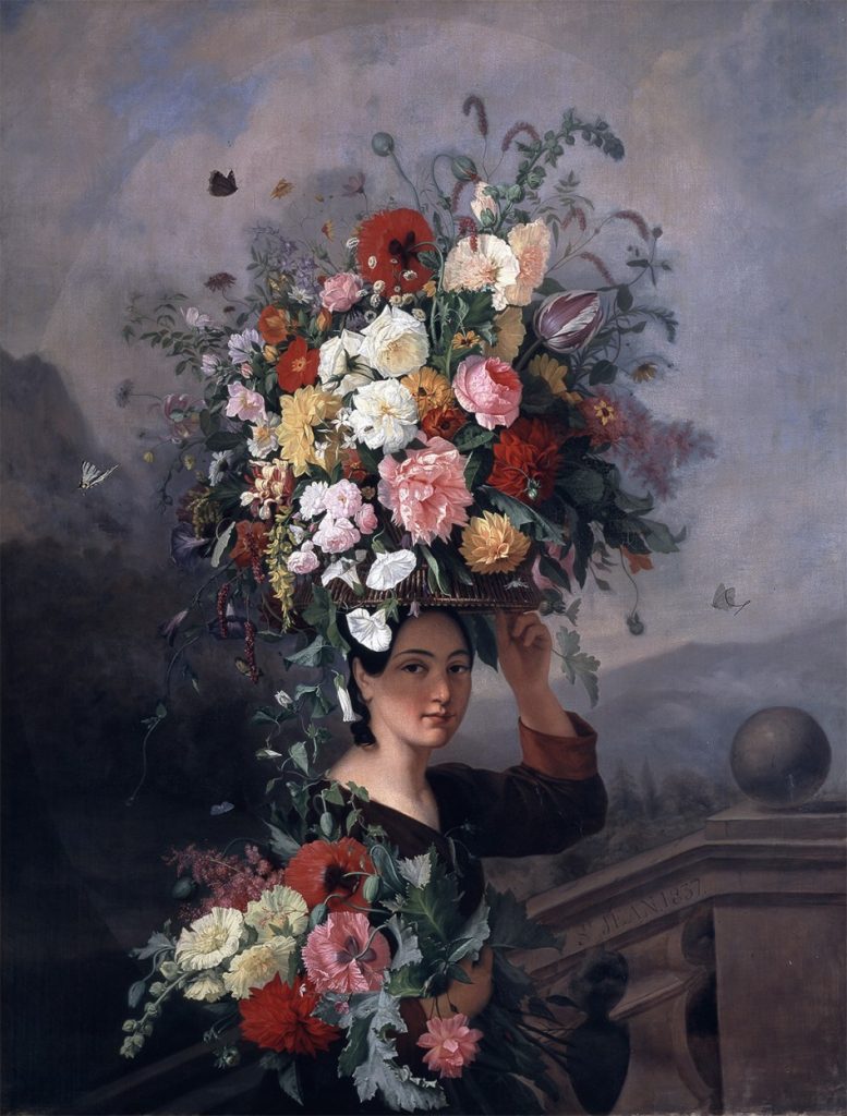 Simon Saint-Jean, La Jardiniere, 1837, Musée des beaux-arts de Lyon, Lyon, France. dailyart birthday