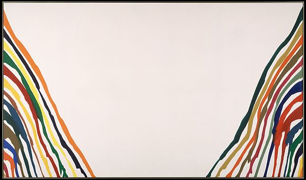 Morris Louis, Alpha-Pi, 1960, The Metropolitan Museum, New York, NY, USA. color field painting