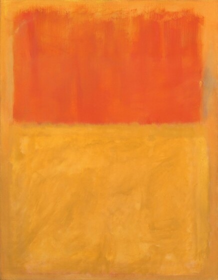 Mark Rothko, Orange and Tan, 1954, National Gallery of Art, Washington, DC, USA. color field painting
