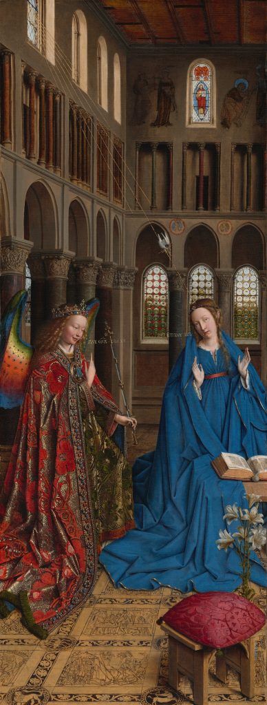 Jan van Eyck, The Annunciation, c. 1434/1436, National Gallery of Art, Washington, USA.