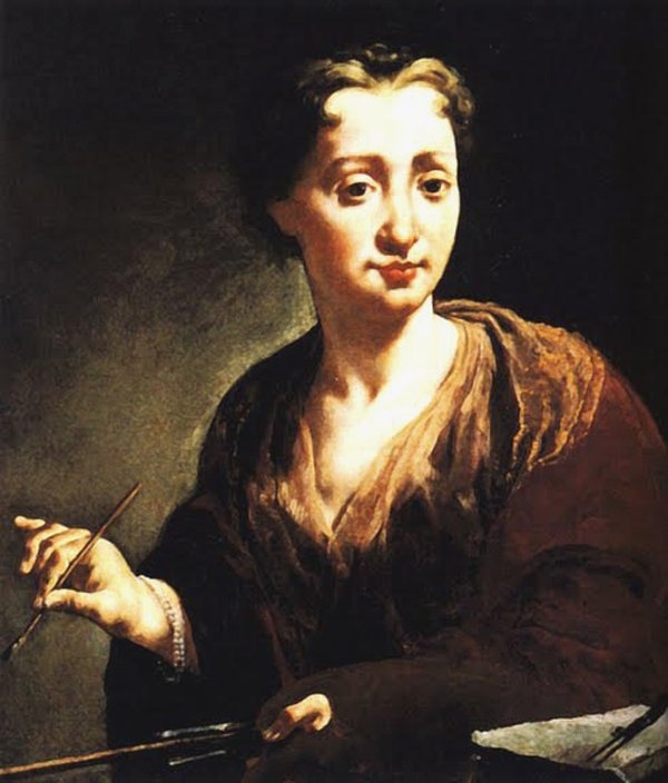 Women Artists of Venice, Giulia Lama, Self-Portrait, 1720s, Galleria degli Uffizi, Florence, Italy.