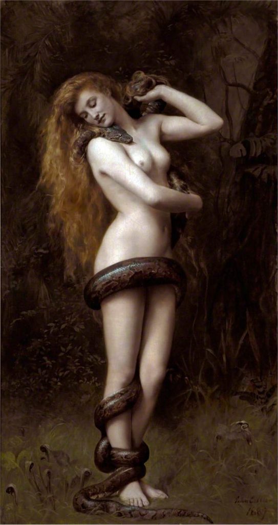 John Collier, Lilith, 1889, The Atkinson Art Gallery, Southport, UK. 