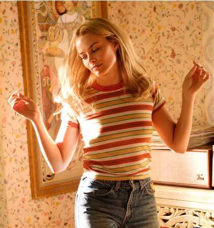 Margot Robbie in Once Upon a Time in Hollywood by Quentin Tarantino, 2019