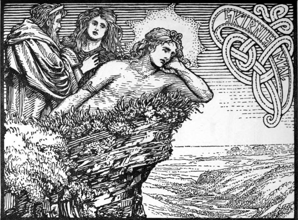 W.G. Collinwood, The Lovesickness of Frey, 1908, Norse Mythology in art