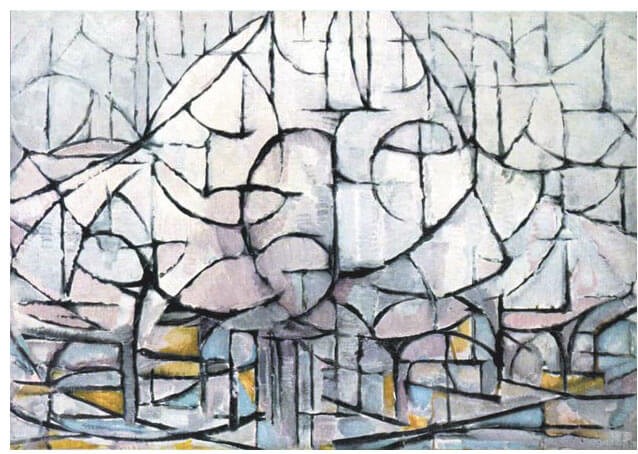 Learn about Art: Piet Mondrian, Flowering Trees, 1912, Judith Rothschild Foundation, New York, NY, USA. 