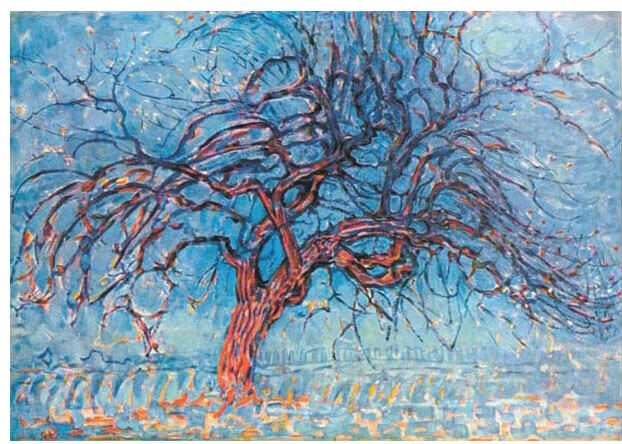 Learn about Art: Piet Mondrian, The Red Tree (Evening), 1908-1910, Gemeentemuseum Den Haag, The Hague, Netherlands.