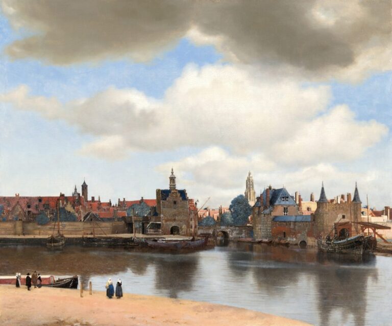 Johannes Vermeer View of Delft: Johannes Vermeer, View of Delft, c. 1660 – 1661, Mauritshuis, The Hague
