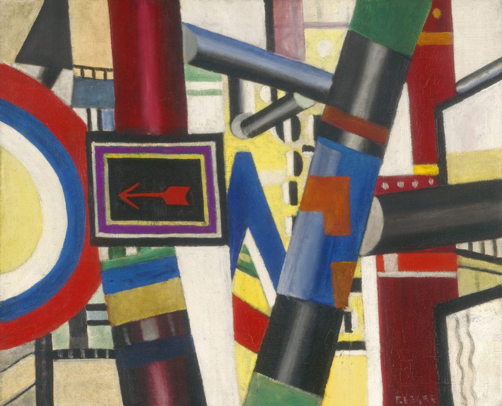 Royal Museums of Fine Arts: Fernand Léger, The Railway Crossing (Sketch), 1919, Art Institute of Chicago, Chicago, IL, USA. Courtesy of Royal Museums of Fine Arts of Belgium.

