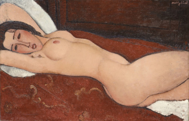 Be A Lady They Said: Amedeo Modigliani, Reclining Nude, 1917, Museum of Modern Art (MoMA), New York City, NY, US.
