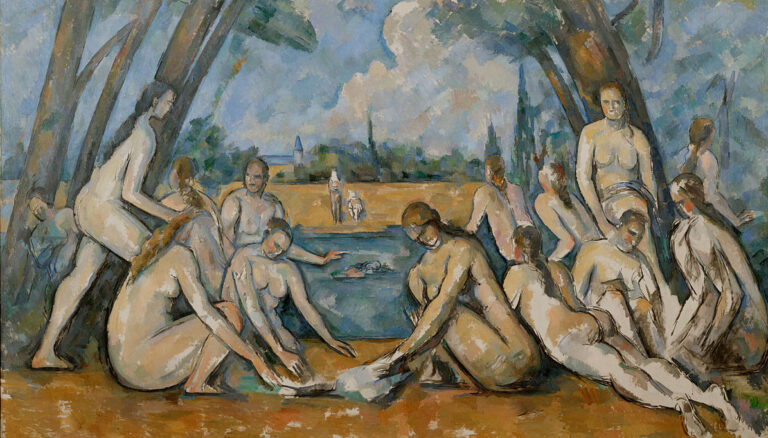 The Bathers Cézanne: Paul Cézanne, The Bathers, 1898–1905, Philadelphia Museum of Art, Philadelphia, United States, detail. Wikimedia Commons
