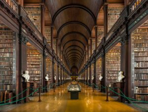 world's most beautiful libraries: The Long Room, Trinity College Library, Dublin, Ireland. Photo by Diliff via Wikimedia Commons (CC BY-SA 4.0).
