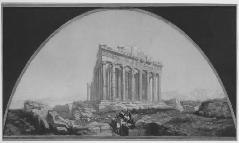 parthenon mythology: Vincent G. Stiepevich (1841–after 1910) The Parthenon, 1880 American,  The Metropolitan Museum of Art, New York
