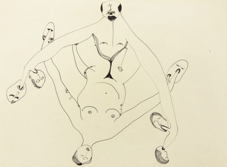huguette caland's linear eroticism: Huguette Caland, Untitled, 1972, source: https://www.artpapers.org
