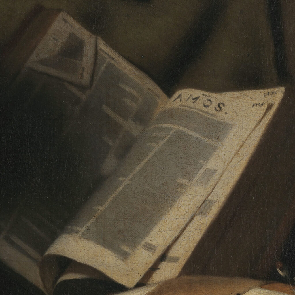 Nicolaes Maes: Nicolaes Maes, Old Woman Dozing, ca. 1656, Royal Museums of Fine Arts of Belgium, Brussels, Belgium. Detail.
