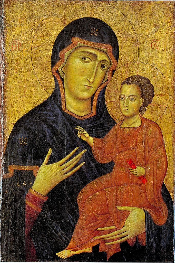 Saint Luke: Berlinghiero Berlinghieri, Madonna and Child, 13th century, The Metropolitan Museum of Art, New York, NY, USA.
