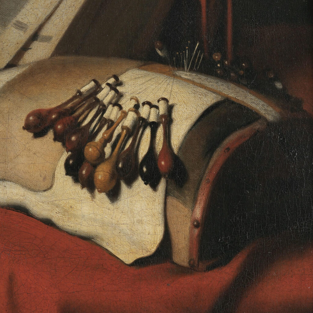 Nicolaes Maes, Old Woman Dozing, ca 1656, Musées Royaux des Beaux-Arts de Belgique, Brussels, Belgium. Detail.