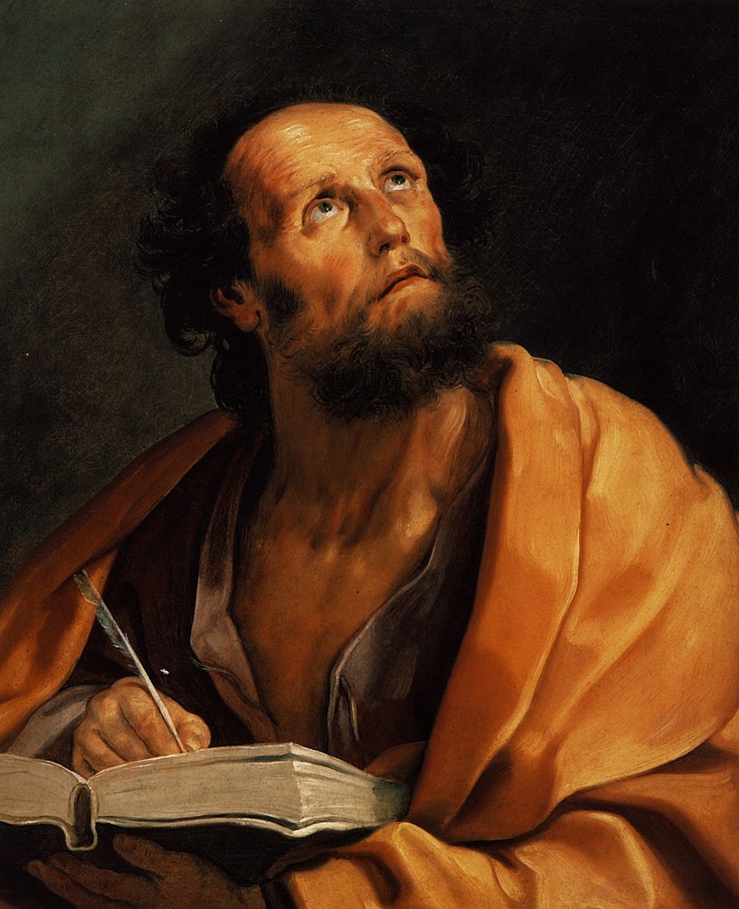 Saint Luke: Guido Reni, Saint Luke, 1621, Bob Jones University, Greenville, SC, USA.
