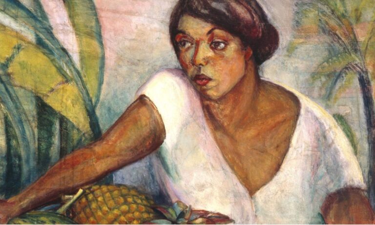 anita malfatti: Anita Malfatti, Tropical, 1917, Pinacoteca do Estado de São Paulo, São Paulo, Brazil. Detail.
