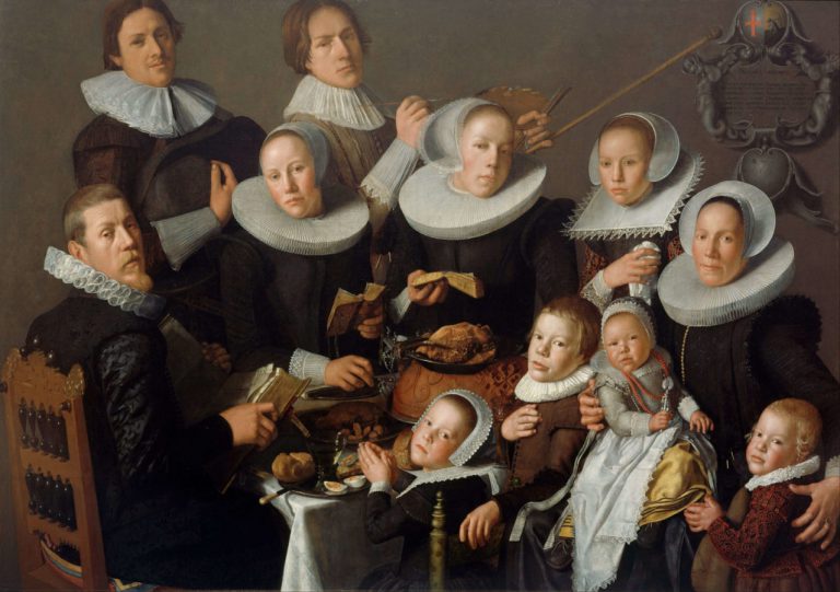 Family in art: Andries van Bochoven, Portrait of the Painter Andries van Bochoven and His Family, 1629, Centraal Museum: Utrecht, the Netherlands.
