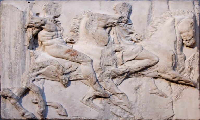 Greek Stylistic Periods: South Frieze of the Parthenon, ca. 447-443 BC, British Museum: London
