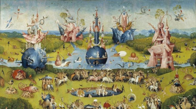 The Garden Of Earthly Delights: Hieronymus Bosch, The Garden of Earthly Delights, Museo Nacional del Prado, Madrid, Spain. Detail.
