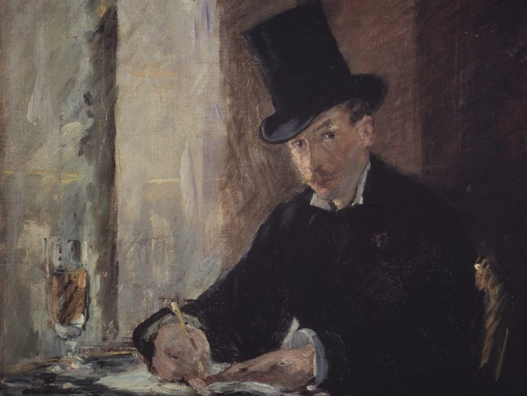 heist Gardner Museum: Édouard Manet, Chez Tortoni, 1875, unknown location. Isabella Stewart Gardner Museum.

