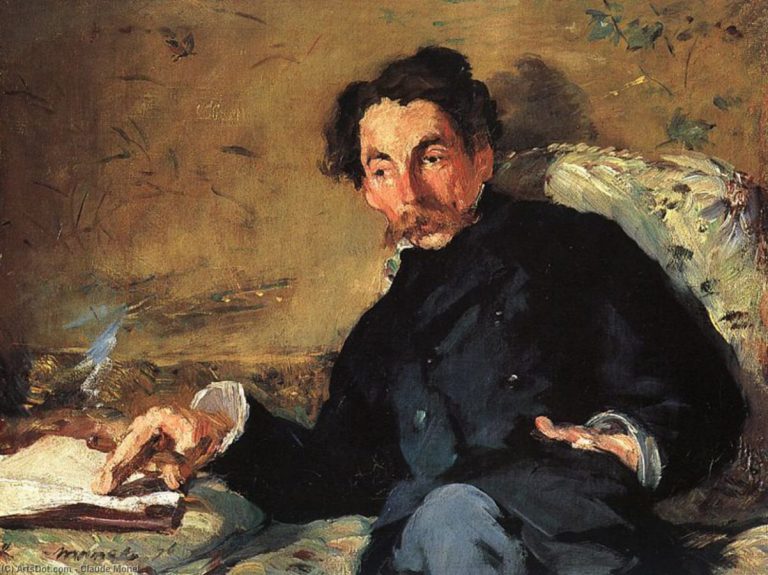 debussy art: Édouard Manet, Portrait of Stéphane Mallarmé, 1876, Musee d’Orsay, Paris, France.
