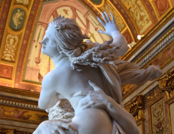 Fleshy Sculptures: Gian Lorenzo Bernini, The Rape of Proserpina, 1622, Galleria Borghese, Rome, Italy. Wikimedia Commons.

