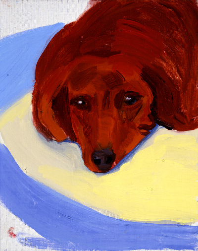 Dog paintings quiz: Dog Painting 21, 1995, London, UK.