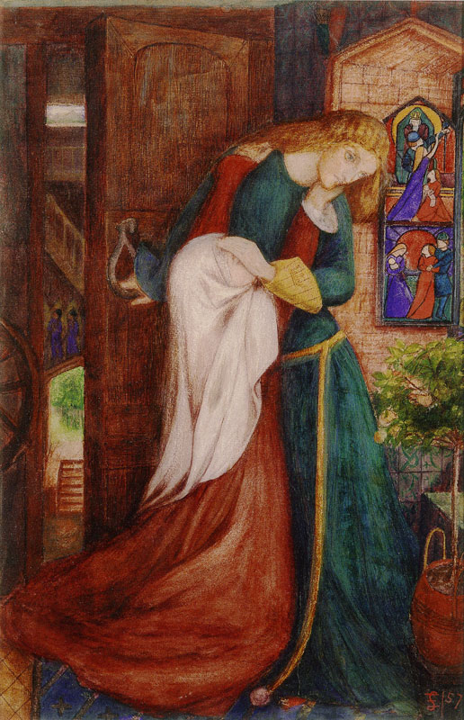 Elizabeth Siddal: Elizabeth Siddal, Lady Clare, 1854–1857, private collection. Wikimedia Commons (public domain).
