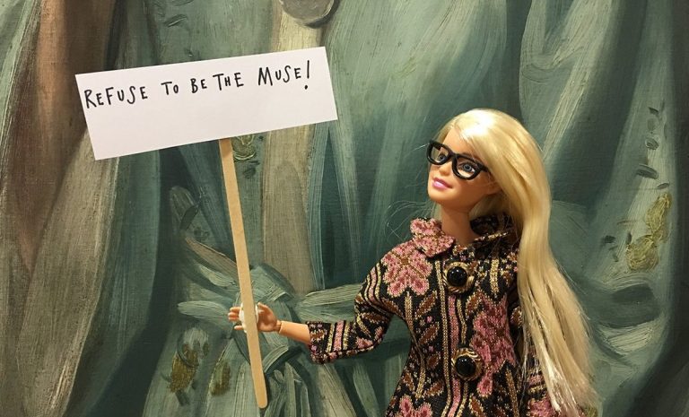 Art Activist Barbie: ArtActivist Barbie. Image from the project’s Twitter account.
