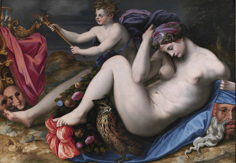 Boobs Art History: Michele Tosini, The Night, 1555-1565, Galleria Colonna, Rome, Italy.
