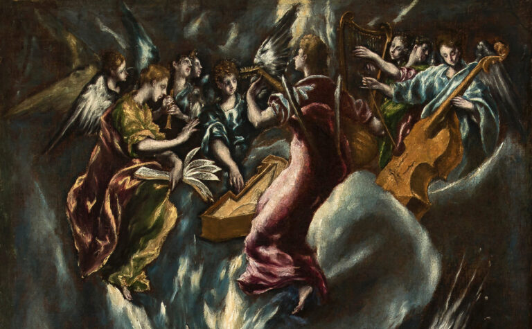 El Greco: El Greco, The Annunciation, Bilbao Fine Arts Museum, Bilbao, Spain. Detail.
