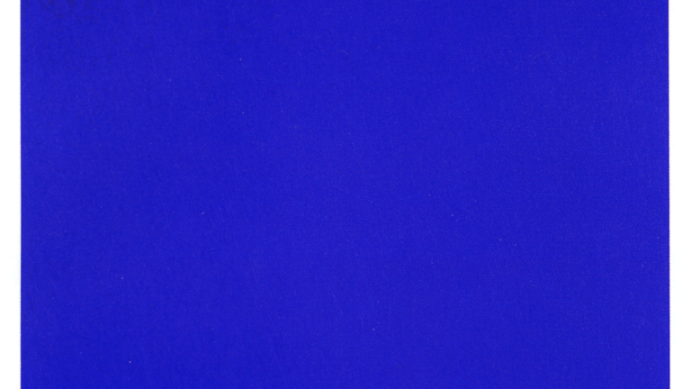 painters trademarked colors: Yves Klein, KB 191, 1962. Wikimedia Commons (public domain).
