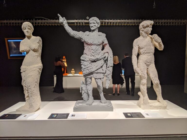 LEGO Masterpieces: Venus De Milo, Augustus of Prima Porta and David in LEGO® by Nathan Sawaya. Source: Author’s Photograph.
