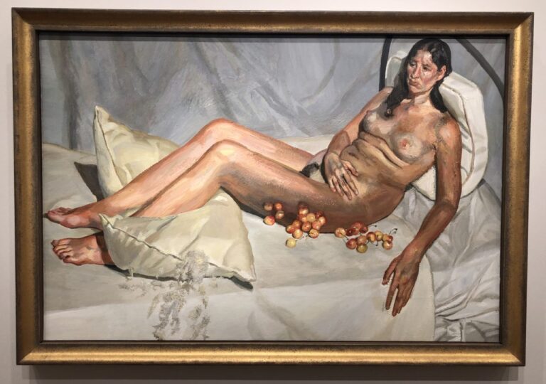Monumental Paintings of Lucian Freud: Lucian Freud, Irish Woman on a Bed, 2003-04, private collection. Phot. Howard Schwartz
