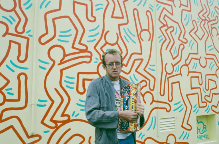 Mural Keith Haring: Keith Haring in Collingwood, 1984. Australian Centre for Contemporary Art.
