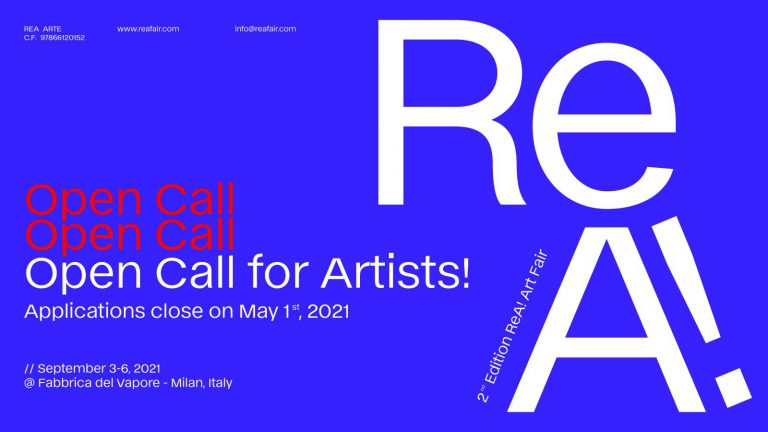 REA Art Fair open call: Open call poster for the REA! Art fair. Press materials.
