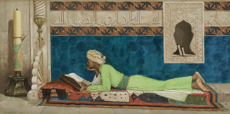 Osman Hamdi: Osman Hamdi Bey, The Scholar, 1878, private collection. Sotheby’s.
