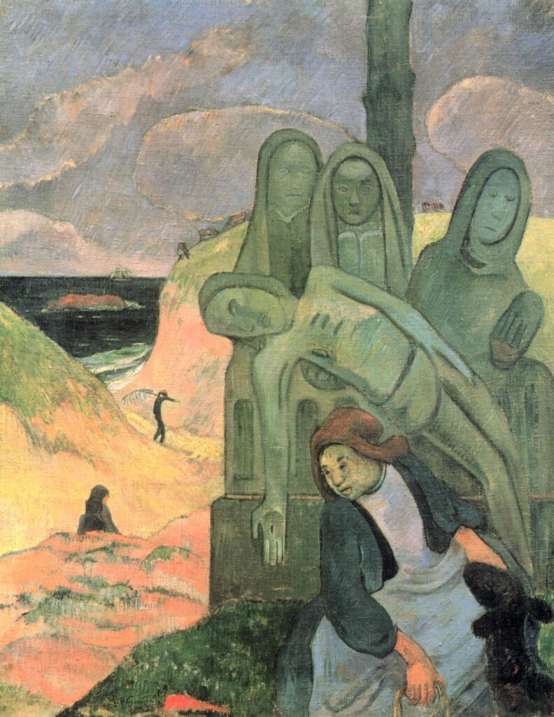 Royal Museums of Fine Arts of Belgium Collection Highlights: Paul Gauguin, The Green Christ, 1889, Royal Museums of Fine Arts of Belgium, Brussels, Belgium. 