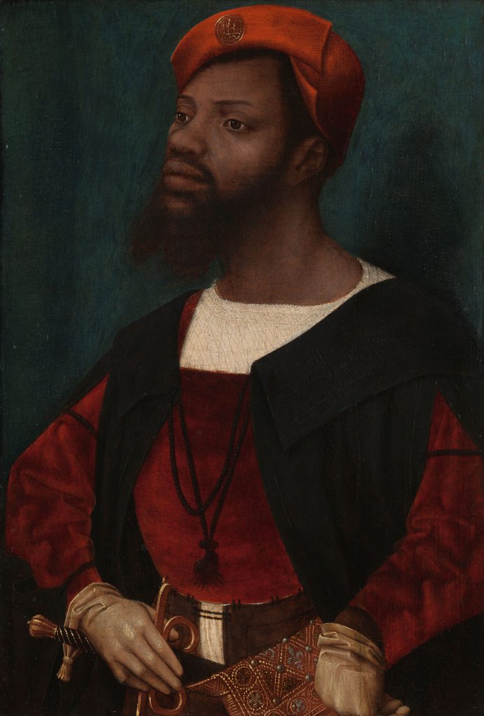 renaissance portraits rijksmuseum: Renaissance Portraits in Rijksmuseum: Jan Jansz. Mostaert, Portrait of an African Man (Christophle le More?), ca. 1525-1530, Rijksmuseum, Amsterdam, Netherlands.
