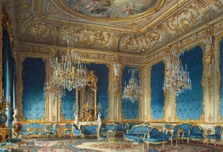 palace interiors: Luigi Premazzi, Mansion of Baron Alexander von Stieglitz. The Ballroom, ca. 1870, State Hermitage Museum, St. Petersburg, Russia. Detail.
