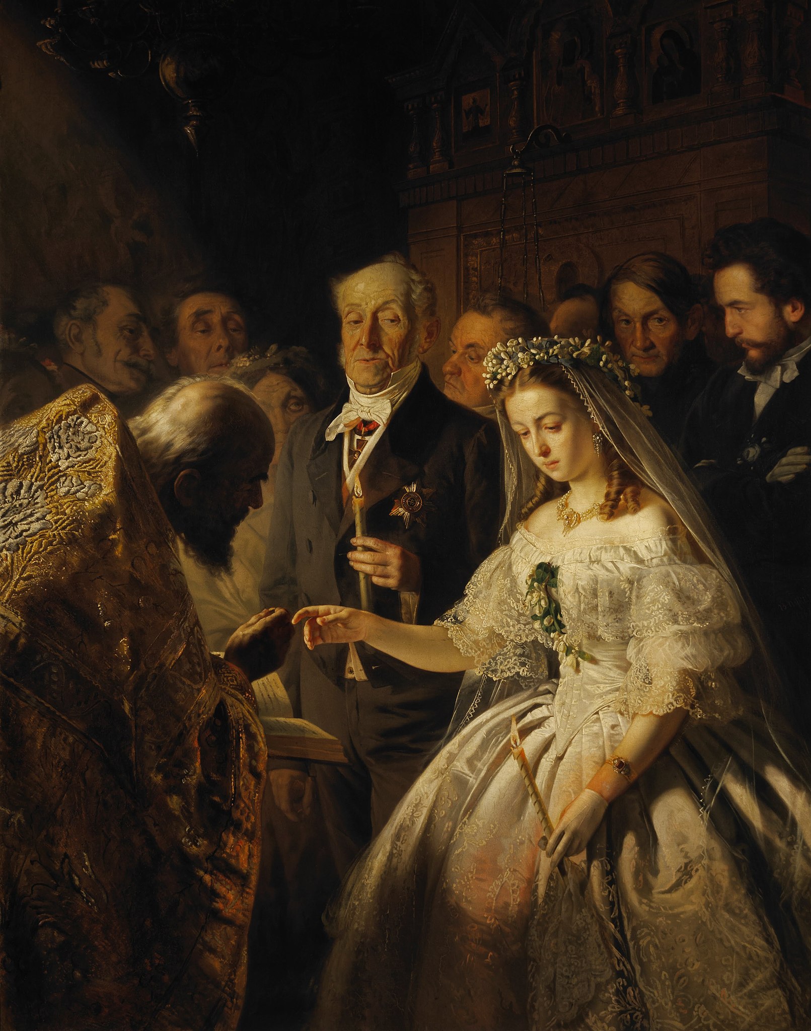 Vasili Pukirev, Unequal Marriage, 1862, Tretyakov Gallery, Moscow, Russia.