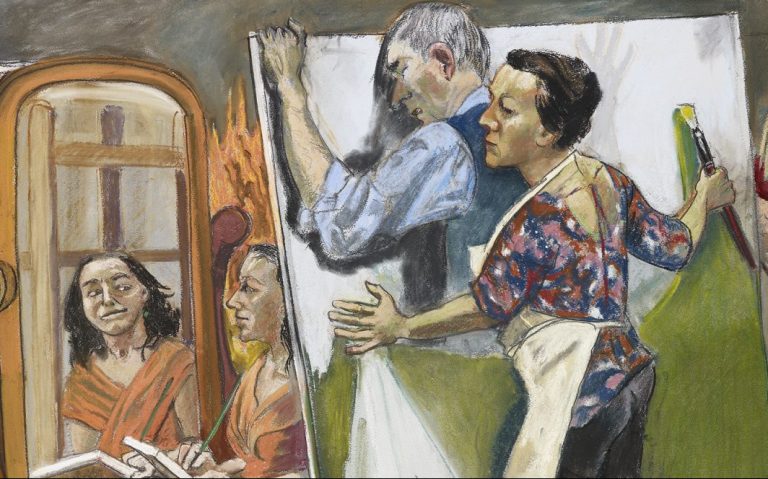 Paula Rego: Paula Rego, Painting Him Out, 2011, private collection. Courtesy of Marlborough Fine Art/National Galleries of Scotland. Detail.
