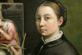 Sofonisba Anguissola, Self-Portrait Painting the Madonna, 1556, 66 x 57 cm, Lancut Museum, Poland. ArtStor digital library.