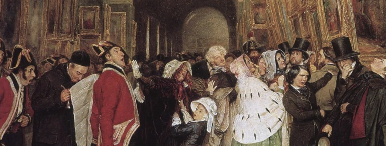 Benefits of Visiting a Museum: François Biard, Four Hours At The Salon, 1847, Louvre, Paris, France.

