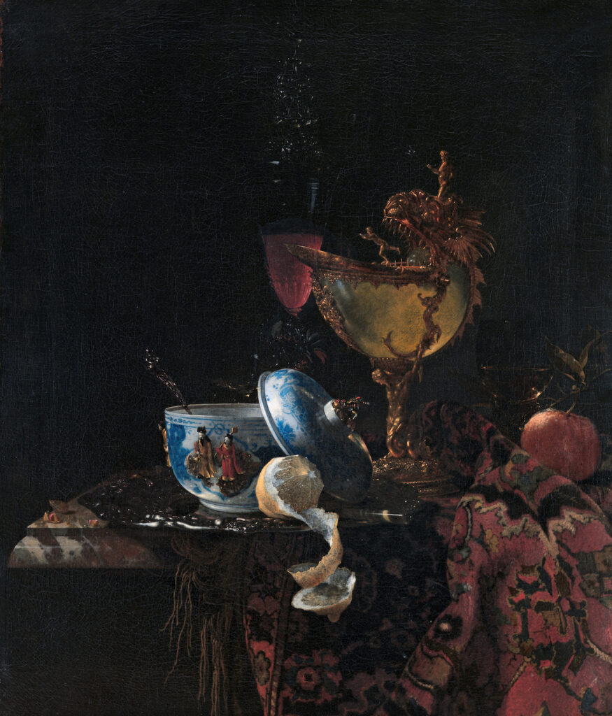 dutch golden age: Willem Kalf, Still Life with a Nautilus Cup, 1662