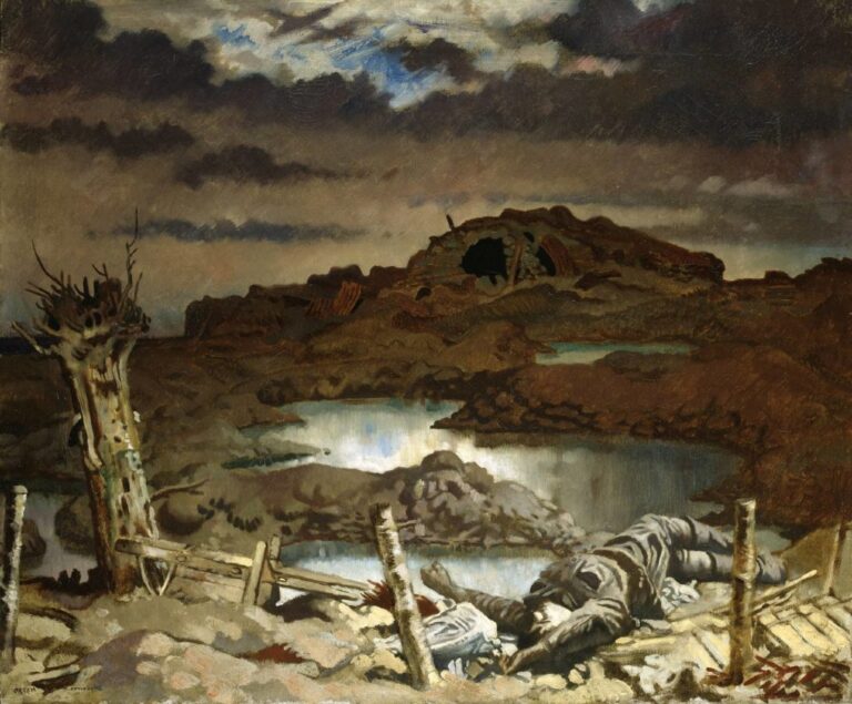William Orpen: Sir William Orpen, Zonnebeke, 1918, Tate Gallery, London, UK. Presented by Diana Olivier 2001.
